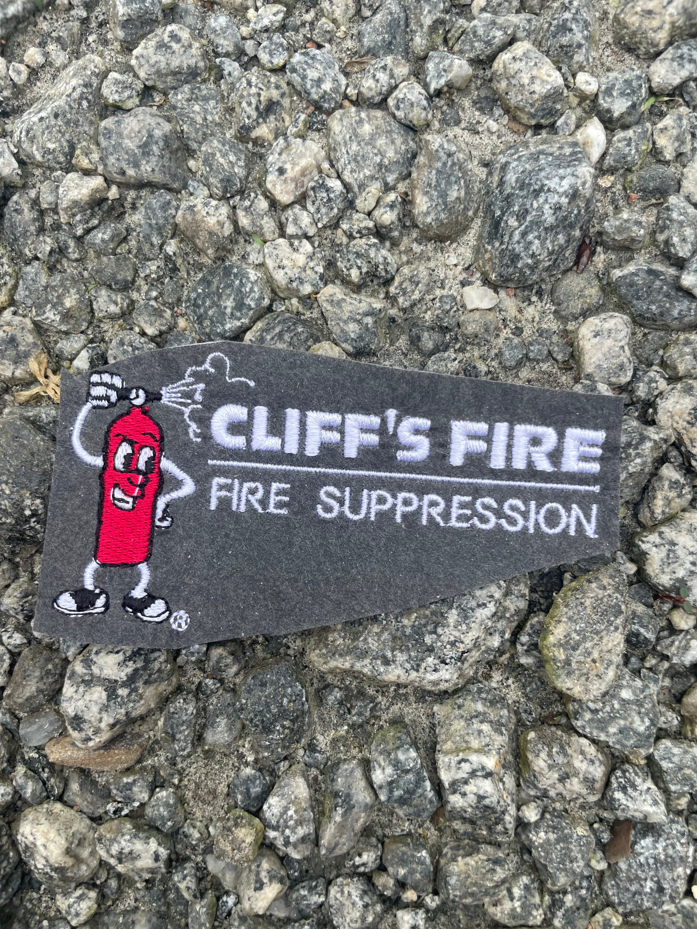 Test sew out for cliffs embroidery