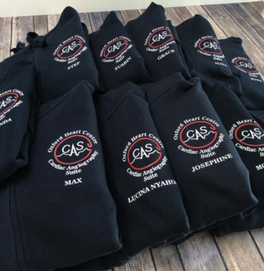 Branded workwear with custom names