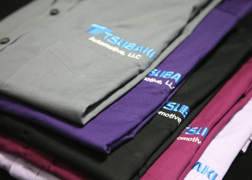Custom embroidered polo shirts for business uniforms